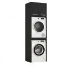 Szafka Łazienkowa Stojąca Na Pralkę Suszarkę Czarna Luza Nadstawka