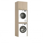 Szafka Łazienkowa Stojąca Na Pralkę Suszarkę Cappuccino Luza Nadstawka