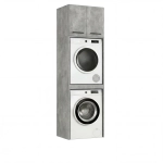 Szafka Łazienkowa Stojąca Na Pralkę Suszarkę Beton Jasny Luza Nadstawka