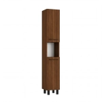 Szafka Łazienkowa Słupek Stojąca Półki Orzech Terra