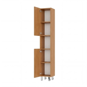 Szafka Łazienkowa Słupek Stojąca Półki Olcha Terra 02