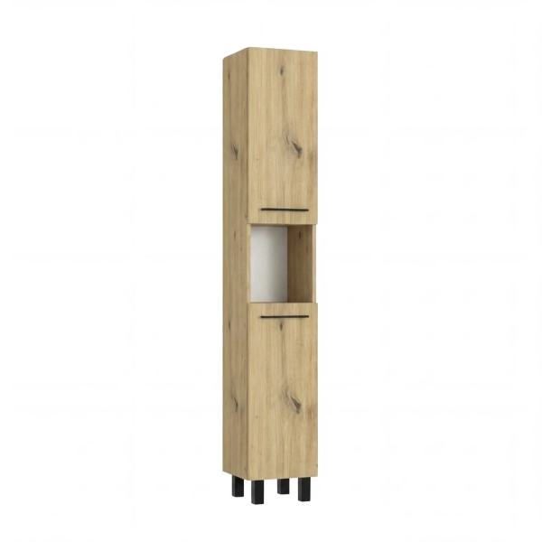Szafka Łazienkowa Słupek Stojąca Półki Artisan Terra 01